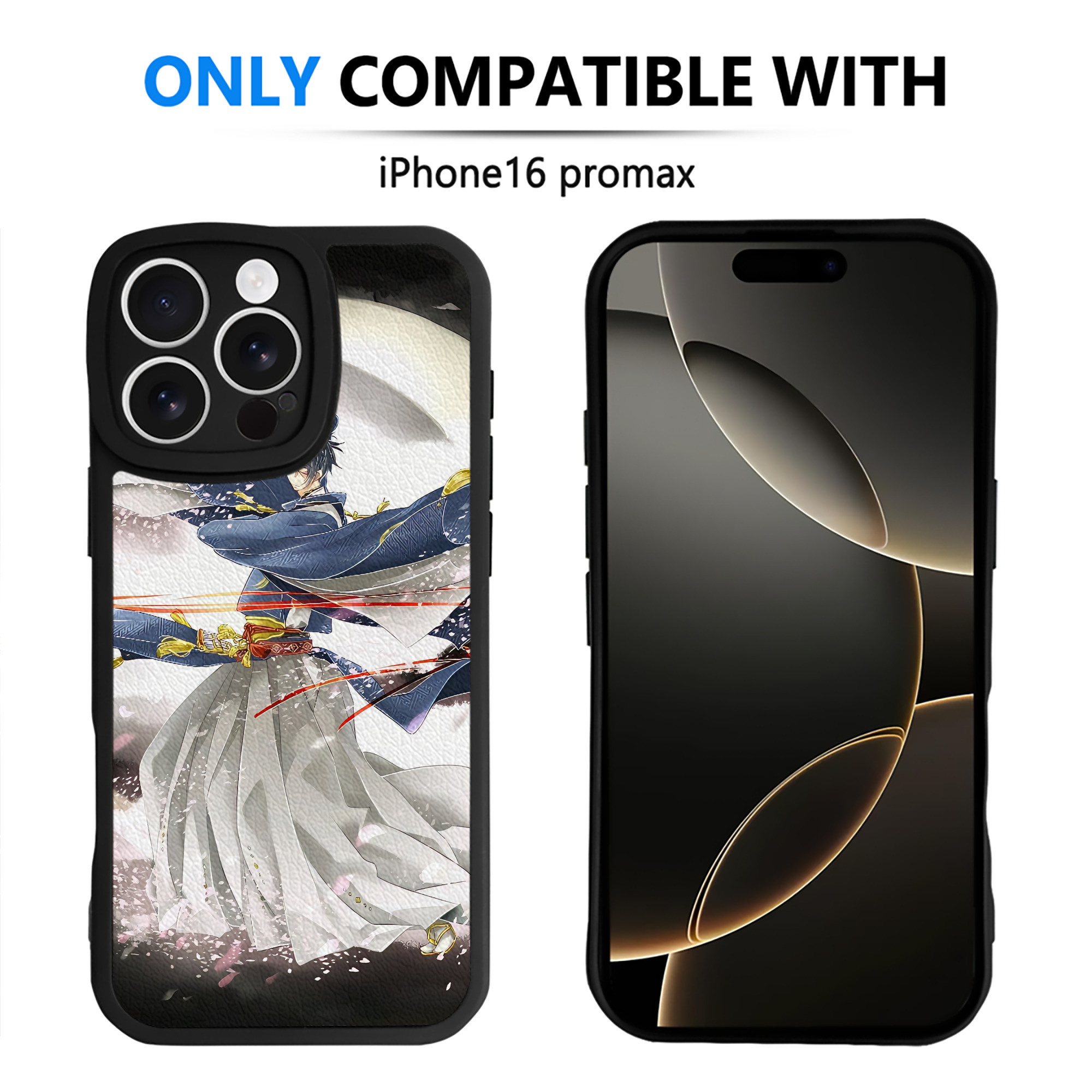 （画像用） 刀剣乱舞 Touken Ranbu 【iPhone 16シリーズ対応】シリコンスマホケース（レザー調） 材質：シリコン